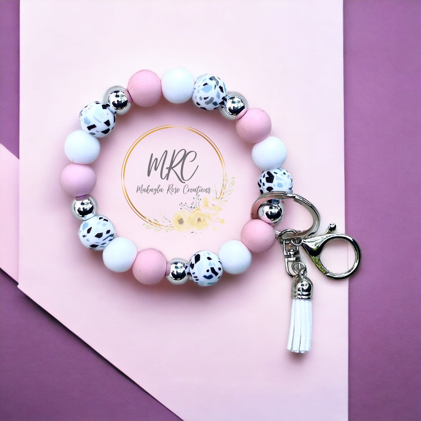 Tully Pink Keychain Bracelet