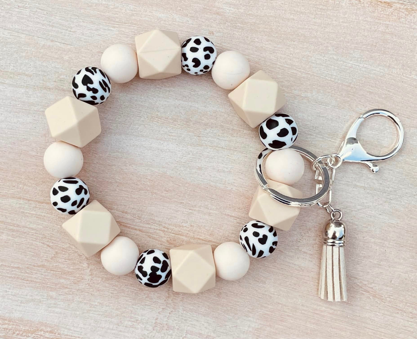 Mindy Moo- Chunky Keychain Bracelet