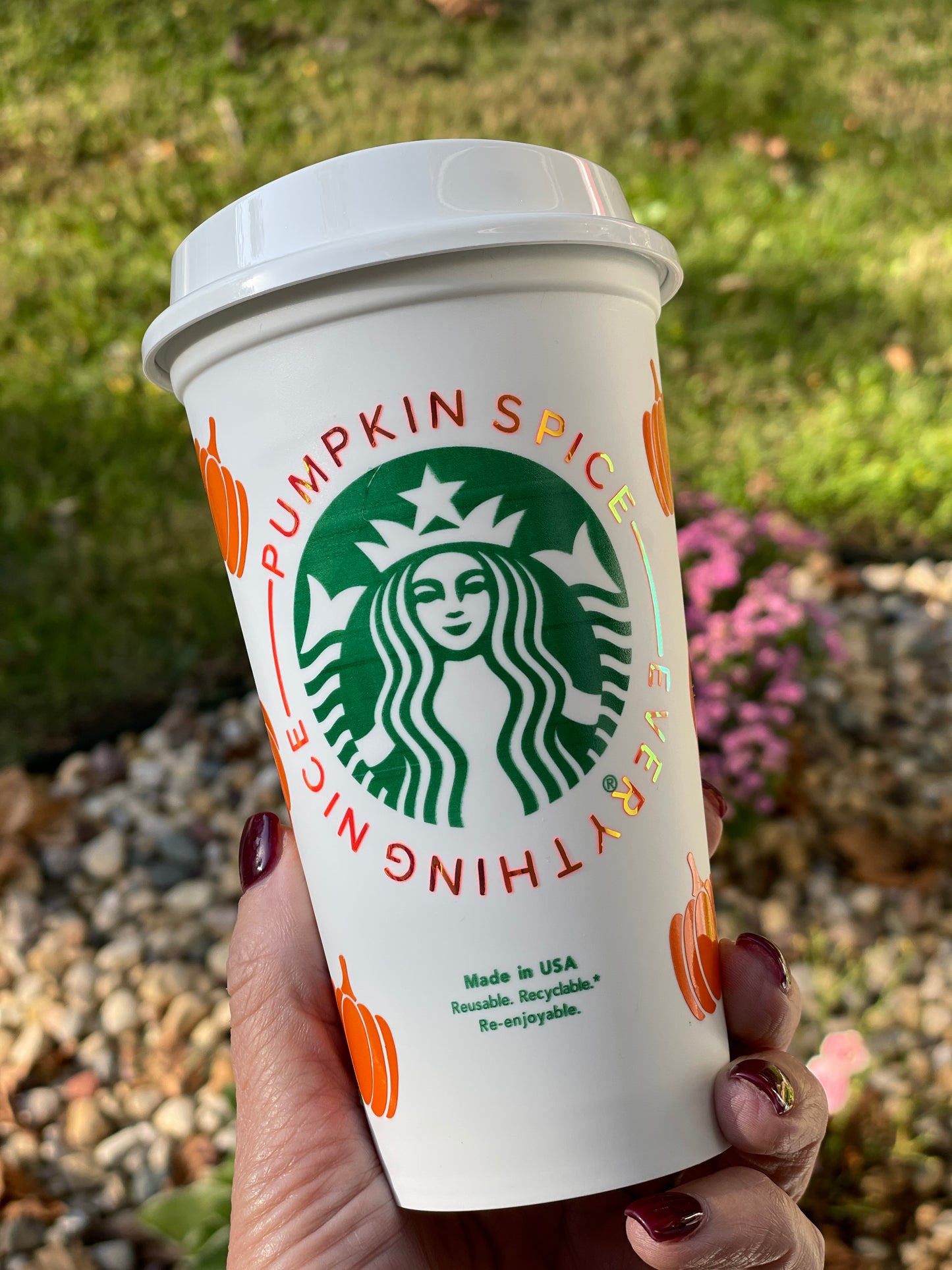 Pumpkin Spice Everything Nice 16oz Reusable Hot Drink Cup
