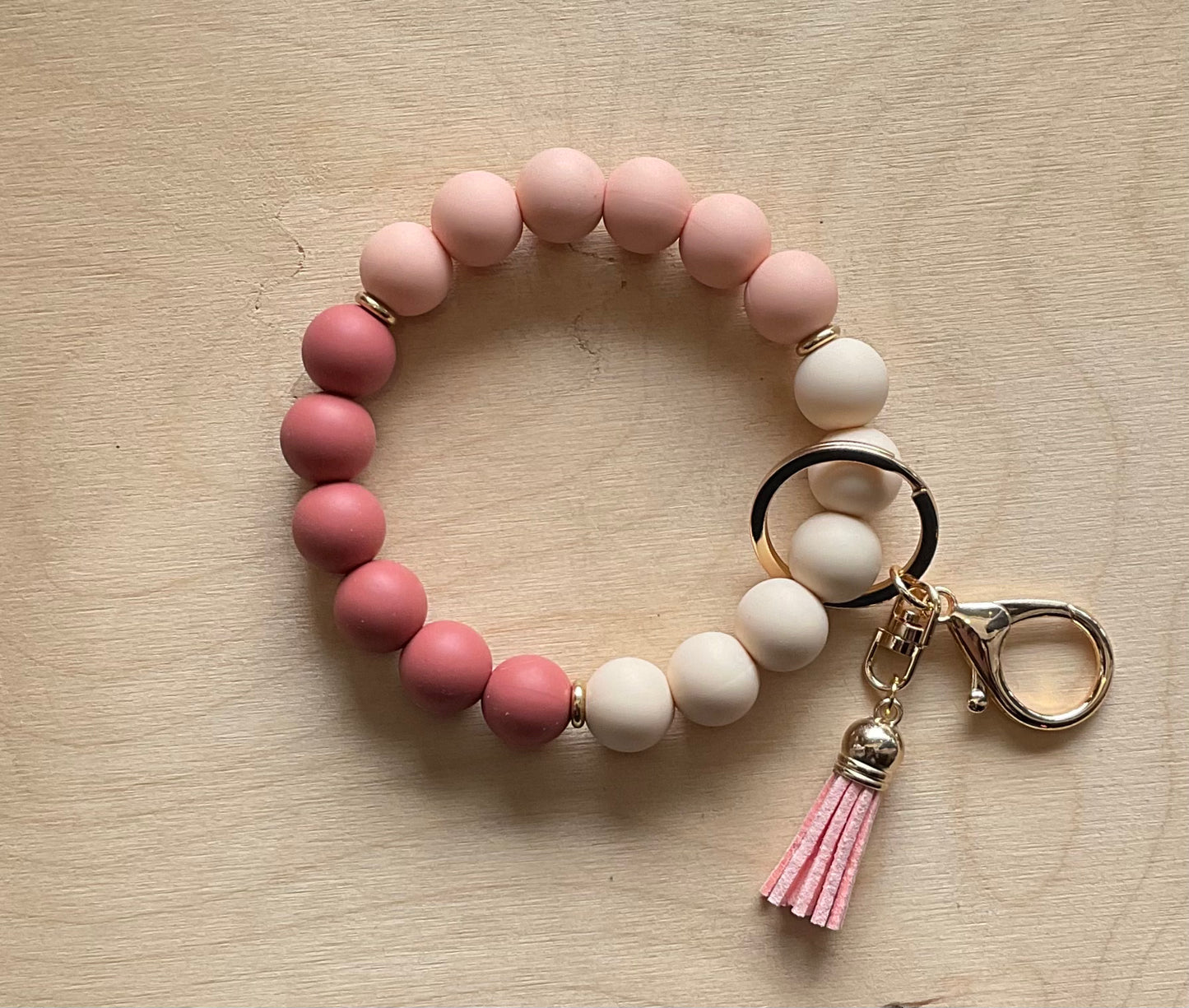 Simply Basic Rose Keychain Bracelet