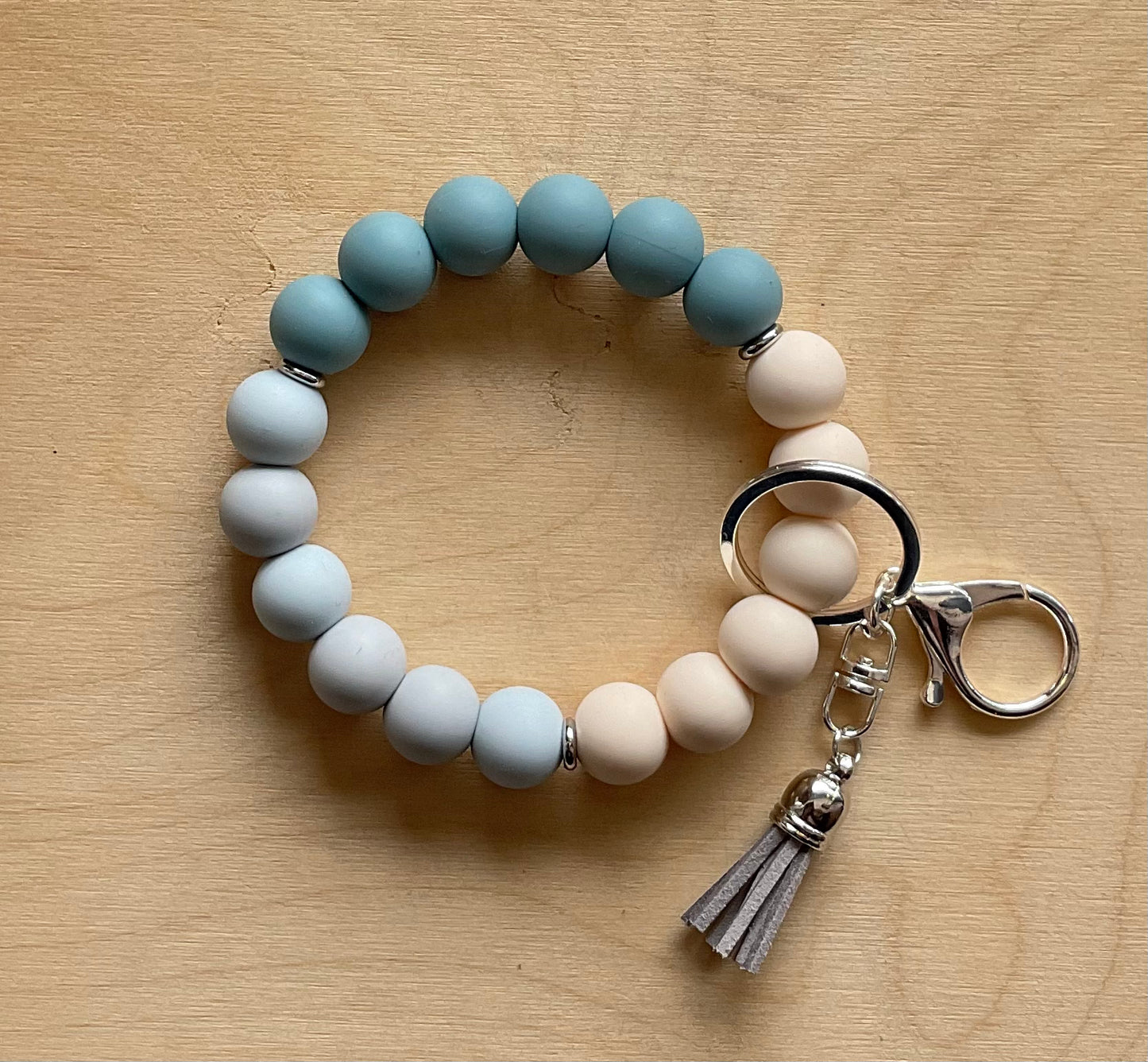 Simply Basic Blue Keychain Bracelet