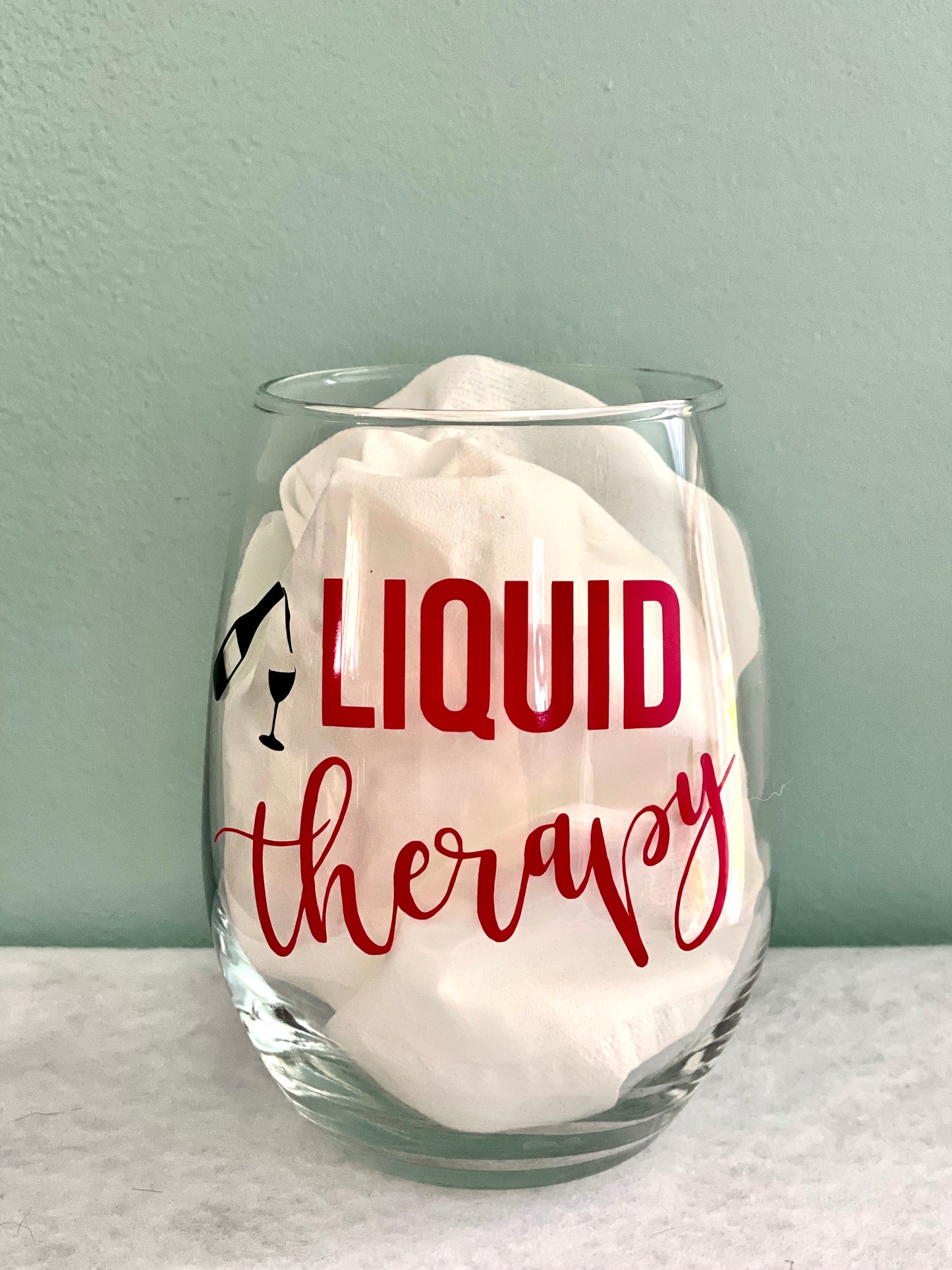 Liquid Therapy Stemless Wine Glass