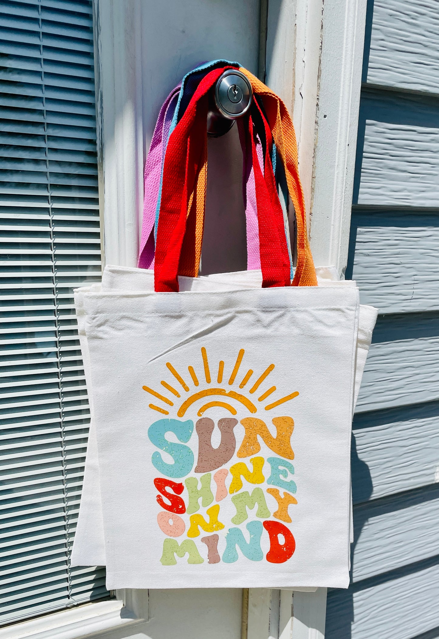 Sunshine On My Mind Canvas Tote Bag