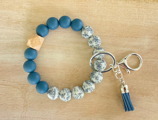 Denim & Butterflies Keychain Bracelet