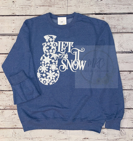 “Let it Snow Snowman” Crewneck Sweatshirt